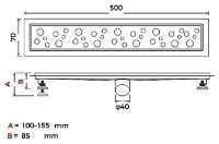 Rigolă de duș Gappo G85007-2 imaginea #2 — magazin online Desire.md