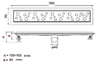 Rigolă de duș Gappo G87007-2 imaginea #2 — magazin online Desire.md