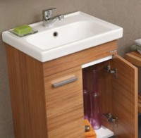 Dulap cu lavoar Orka Enez 55 Teak (16865) imaginea #2 — magazin online Desire.md