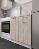 Bucătărie ML-Mobila Omega 3 Alb/Artvud Alb imaginea #2 — magazin online Desire.md