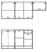 Bucătărie ML-Mobila Omega 3 Alb/Artvud Alb imaginea #3 — magazin online Desire.md