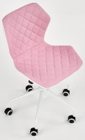 Офисное кресло Halmar Matrix 3 Pink/White фото №4 — интернет-магазин Desire.md