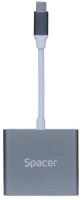 Разветвитель Spacer SPDS-TypeC-HUP-3in1 фото №2 — интернет-магазин Desire.md