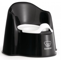 Oala-scaunel BabyBjorn Potty Chair Powder Black/White (055256A)