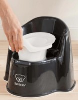 Oala-scaunel BabyBjorn Potty Chair Powder Black/White (055256A) imaginea #8 — magazin online Desire.md