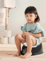 Oala-scaunel BabyBjorn Smart Potty Deep Black/White (051256A) imaginea #3 — magazin online Desire.md