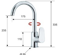Baterie bucătărie Remer Class Line L72 imaginea #2 — magazin online Desire.md
