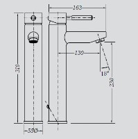 Смеситель для умывальника Genebre Tau (65136 18 45 66) фото №2 — интернет-магазин Desire.md