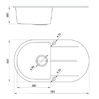 Chiuvetă de bucătărie Deante Folk ZQF 211B imaginea #2 — magazin online Desire.md