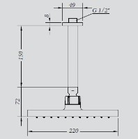 Dază de duș Genebre Kenjo-up 1672 45 imaginea #3 — magazin online Desire.md