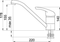 Baterie bucătărie Elleci Minerva 51 Avena (MGKMIN51) imaginea #2 — magazin online Desire.md