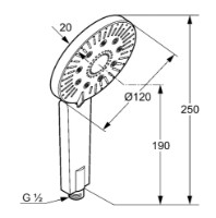 Лейка для душа Kludi A-QAi 3S (6570005-00) фото №2 — интернет-магазин Desire.md
