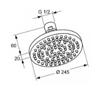 Душевая головка Kludi A-QAi (6651105-00) фото №2 — интернет-магазин Desire.md