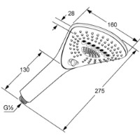Лейка для душа Kludi Fizz-3S (6770005-00) фото №2 — интернет-магазин Desire.md