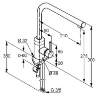 Baterie bucătărie Kludi L-ine (428140577) imaginea #2 — magazin online Desire.md
