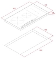 Plită incorporabilă cu inducție Teka IZS 96700 MST Black imaginea #3 — magazin online Desire.md