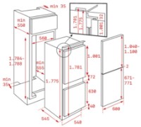 Встраиваемый холодильник Teka RBF 73340 FI фото №2 — интернет-магазин Desire.md
