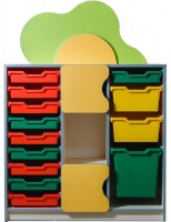 Шкаф Tisam Цветочная Поляна (28518+22518) фото №1 — интернет-магазин Desire.md