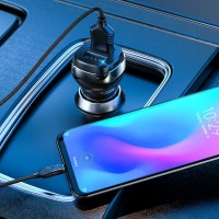 Автомобильная зарядка Hoco Z40 Superior with Type-C Black фото №3 — интернет-магазин Desire.md