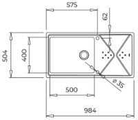 Кухонная мойка Teka Brooklyn 60 M-XP 1B1D Plus фото №2 — интернет-магазин Desire.md