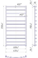 Uscător de prosoape Mario Classic 1200х630/600 imaginea #2 — magazin online Desire.md