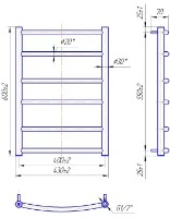 Uscător de prosoape Mario Classic 600х430/400 imaginea #2 — magazin online Desire.md