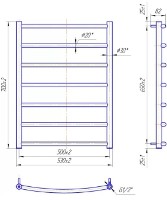 Uscător de prosoape Mario Classic 700х530/500 imaginea #2 — magazin online Desire.md