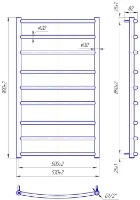 Uscător de prosoape Mario Classic 900х530/500 imaginea #2 — magazin online Desire.md