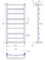 Uscător de prosoape Mario Lux 900х430/400 imaginea #2 — magazin online Desire.md
