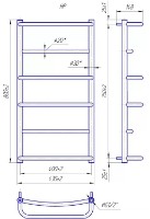 Uscător de prosoape Mario Lux HP 800х430/400 imaginea #2 — magazin online Desire.md