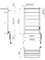 Полотенцесушитель Mario Luxor-I TR 800х500/290 TR K фото №2 — интернет-магазин Desire.md