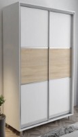 Dulap cu uşi glisante Mobildor-Lux Aron-P 100x220 White/Oak Sonoma (aronp2952) K