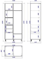 Шкаф-купе Mobildor-Lux Aron 100x220 White/Oak Sonoma (aron453) K фото №3 — интернет-магазин Desire.md