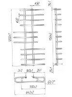 Полотенцесушитель Mario Parus 1200х650/160 фото №2 — интернет-магазин Desire.md