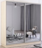 Dulap cu uşi glisante Mobildor-Lux Fox Mirror 220x220 Oak Sonoma (fox6372)