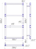 Uscător de prosoape Mario Provence 1000х542/500 imaginea #2 — magazin online Desire.md