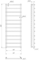 Полотенцесушитель Mario Turin 1200х430/400 фото №2 — интернет-магазин Desire.md