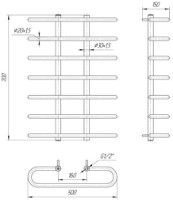 Uscător de prosoape Mario Sahara 700х500/160 imaginea #2 — magazin online Desire.md
