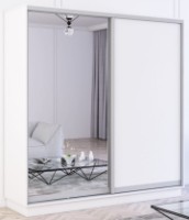 Шкаф-купе Mobildor-Lux Fox Chipboard/Mirror 230x220 White (fox6735)