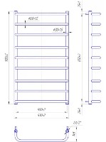 Uscător de prosoape Mario Standart 900х530/500 imaginea #2 — magazin online Desire.md