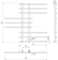 Uscător de prosoape Mario Symphony 900х970/160 imaginea #2 — magazin online Desire.md