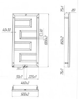 Uscător de prosoape Mario Talia 1000х500/50 imaginea #2 — magazin online Desire.md