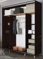 Шкаф-купе Mobildor-Lux Aron P 190x220 (2226 Wenghe) K2 фото №2 — интернет-магазин Desire.md