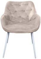 Стул Deco Lotus Catifea Capucino + White Legs фото №2 — интернет-магазин Desire.md