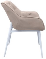 Стул Deco Lotus Catifea Capucino + White Legs фото №3 — интернет-магазин Desire.md