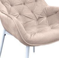 Стул Deco Lotus Catifea Capucino + White Legs фото №4 — интернет-магазин Desire.md