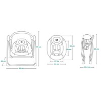 Leagăn pentru bebeluși Lionelo Ruben Grey Graphite imaginea #2 — magazin online Desire.md