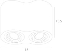 Спот Arte Lamp A5645PL-2WH фото №2 — интернет-магазин Desire.md