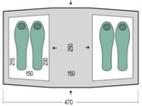 Cort Pinguin Base Camp Blue imaginea #2 — magazin online Desire.md