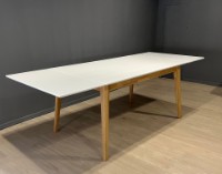 Masă pentru bucătărie MobiCasa Oslo 140/230x90 White/Natural Wax imaginea #3 — magazin online Desire.md